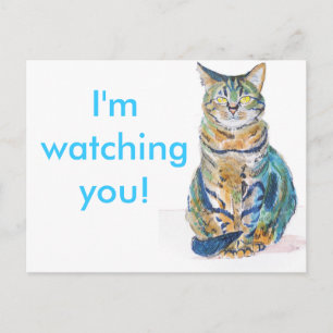 Cute Tabby Cat Postcard