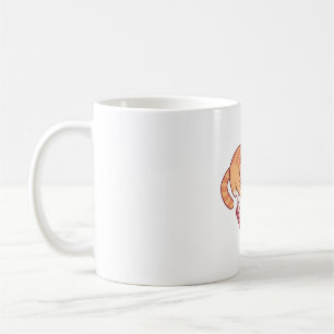 Cute Tabby Cat Reading A Book Coffee Mug