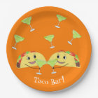 Cute Taco Bar Paper Plates