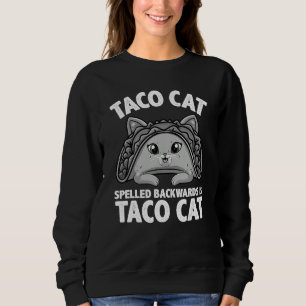 Cute Taco Cat For Men Women Kids Taco Mexican Food Sweatshirt