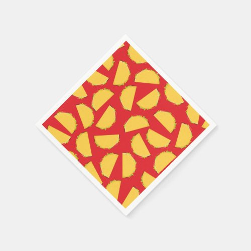 Cute Taco Kids 1st Birthday Party Mexican Food Napkins