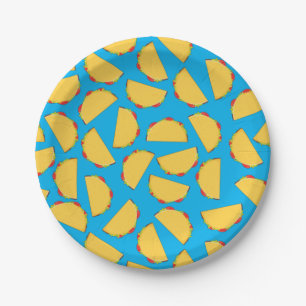 Cute Taco Kids 1st Birthday Party Mexican Food Paper Plates