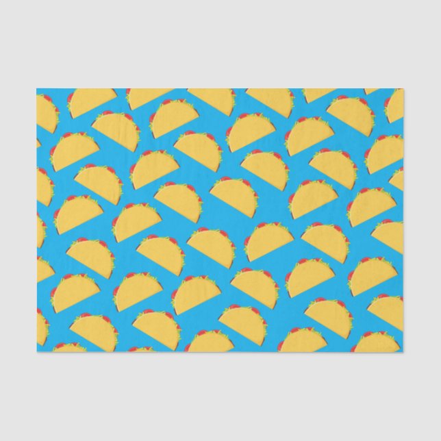 Cute Taco Kids 1st Birthday Party Mexican Food Tissue Paper (Front)