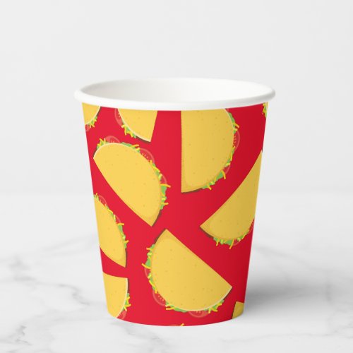 Cute Taco Kids 1st Birthday Party Mexican Paper Cups