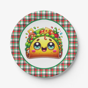 Cute taco lovers party paper plates