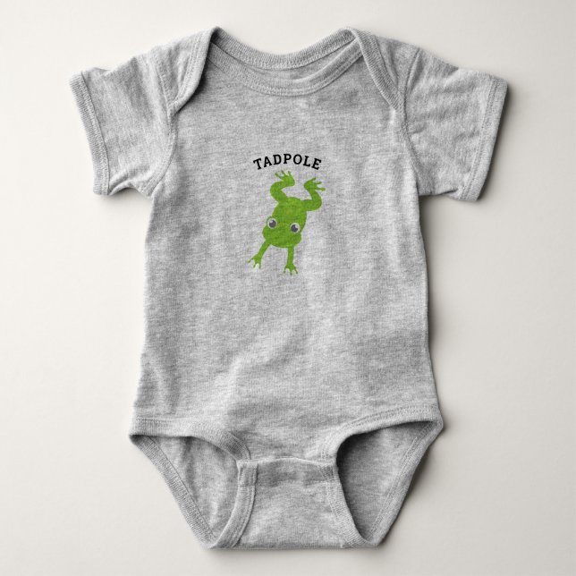Cute Tadpole T-Shirt Baby Bodysuit (Front)
