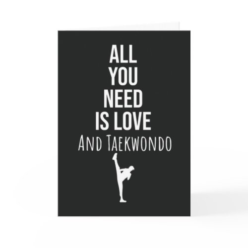 Cute Taekwondo Cards Martial Arts Japan