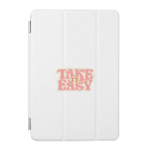 Cute Take It Easy Retro Wavy Aesthetic iPad Mini Cover