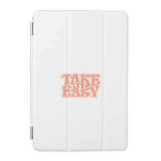 Cute Take It Easy Retro Wavy Aesthetic iPad Mini Cover