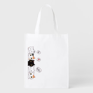 Cute Talking Cats Tote Bag – Reusable Eco Shopper