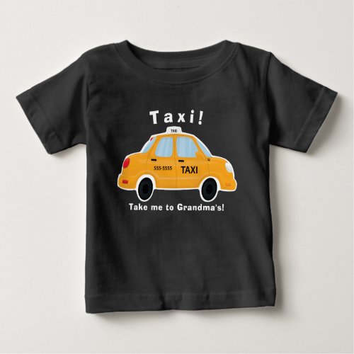 Cute Taxi Cab T_Shirt _ Baby _ Toddler _ Kids