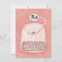 Cute Tea Bag Greeting Card