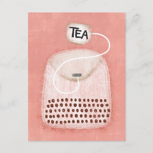 Cute Tea Bag Postcard (Front)
