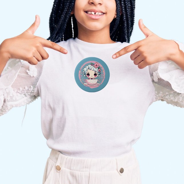 Cute Tea Cup Doll Button (Creator Uploaded)