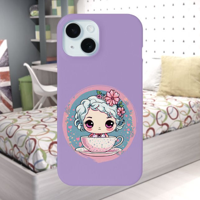 Cute Tea Cup Doll iPhone / iPad case (Creator Uploaded)