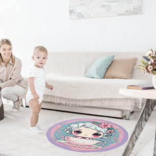 Cute Tea Cup Doll Rug