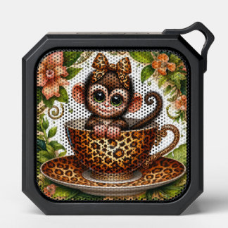 Cute tea cup monkey lovers bluetooth speaker