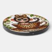 Cute tea cup monkey wireless charger (Front 2)