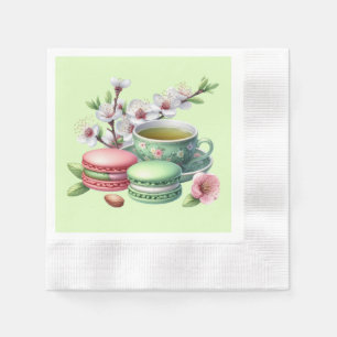 Cute tea party cookies napkins