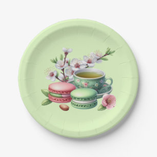 Cute tea party cookies paper plates