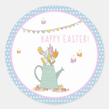 Cute Tea Pot with Flowers and Butterflies - Easter