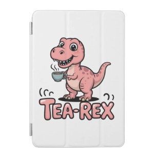 Cute Tea-Rex Pink Dinosaur – Sip Happens! iPad Mini Cover