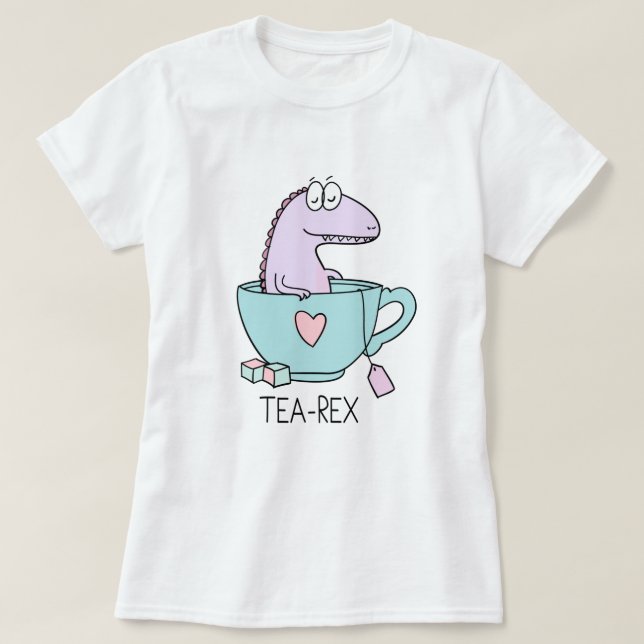 Cute Tea-Rex T-Shirt (Design Front)