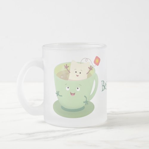 Cute teabag cup cartoon humor character