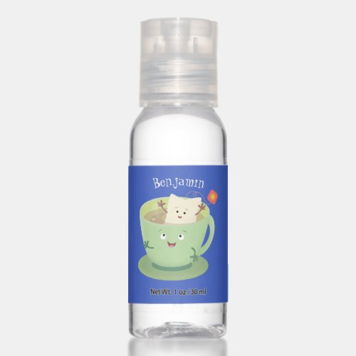 Cute teabag cup cartoon humor character hand sanitizer