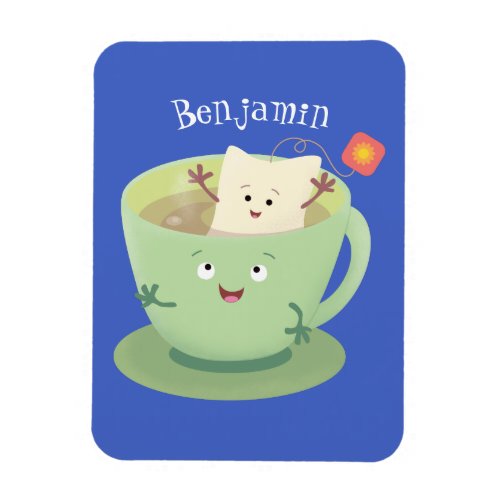 Cute teabag cup cartoon humor character magnet