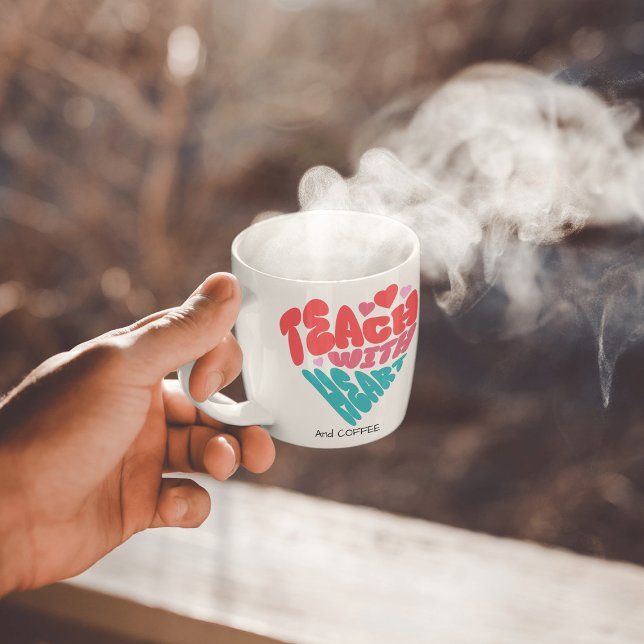 Cute Teach and COFFEE  Red/Blue  Mug (Creator Uploaded)