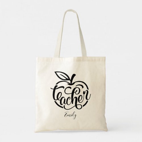 Cute Teach Love Inspire Teacher Gift Tote Bag