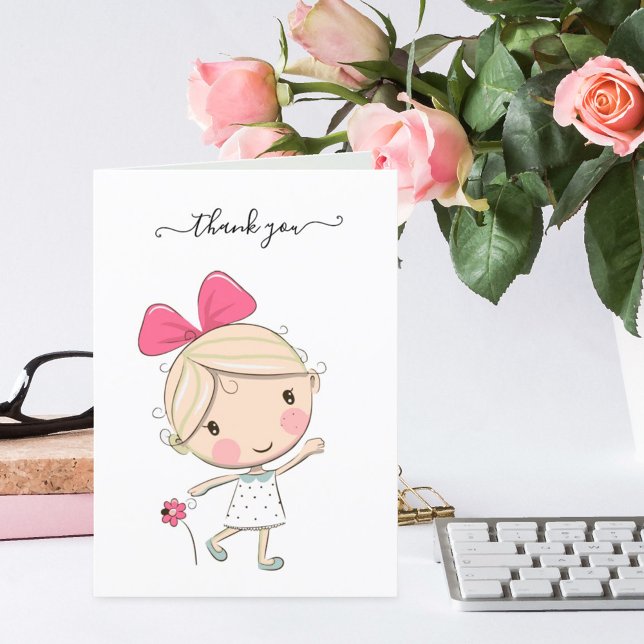 Cute Teacher Appreciation Folded Thank You Card (Creator Uploaded)