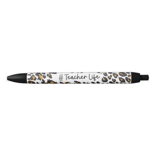 Cute Teacher Leopard Print Pen