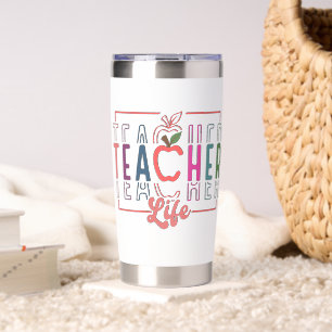 Cute Teacher Life Insulated Tumbler