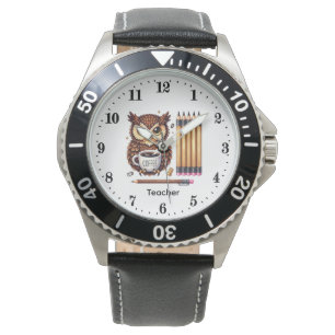 Cute Teacher owl customizable  Watch