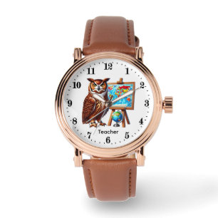 Cute Teacher owl customizable  Watch