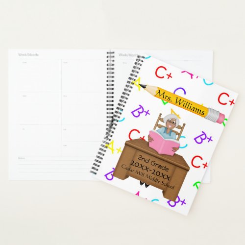 Cute TeacherPencil Custom Teacher Planner