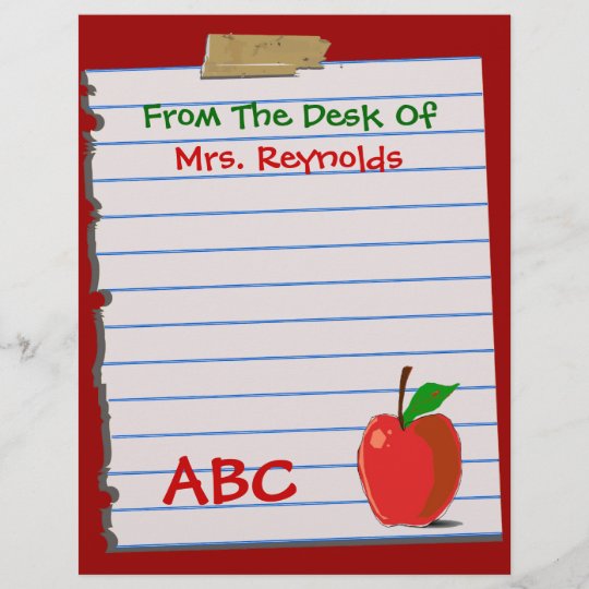 Cute Teacher Stationery | Zazzle.com