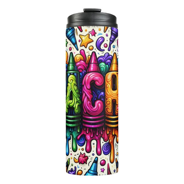 Cute Teacher Thermal Tumbler (Front)