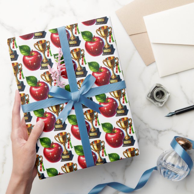 Cute Teacher tiled pattern  Wrapping Paper (Gifting)