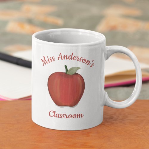 Cute Teachers Apple Classroom Teaching Coffee Mug