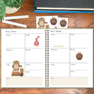 Cute Teachers Planner Sticker Pack