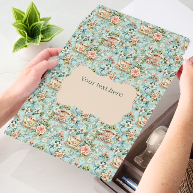 Cute teahouse pattern customizable envelope mailers (Desk)