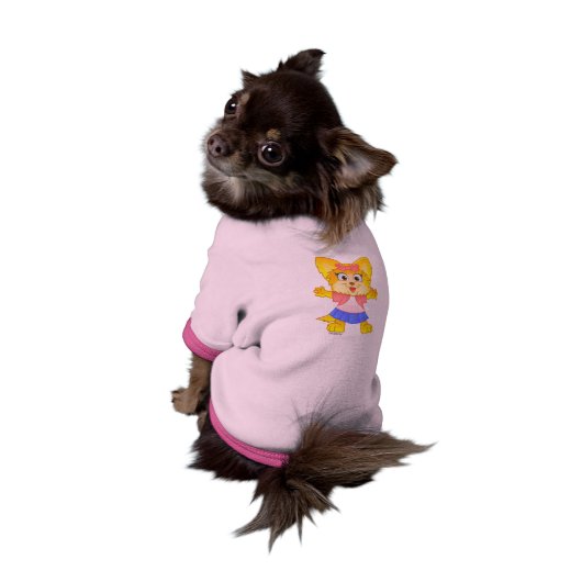 Cute Teakup Yorkie Dog Shirt (Back)