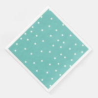 Cute Teal Polka Dot Pattern