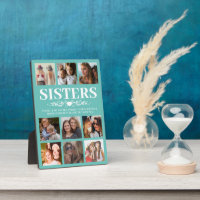 Cute Teal Sisters Photo Collage