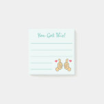 Cute Teal Thumbs Up You Got This Quote   Post-it Notes
