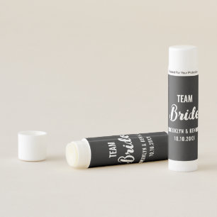 Cute Team Bride Couple Name Newlywed Mr And Mrs Lip Balm