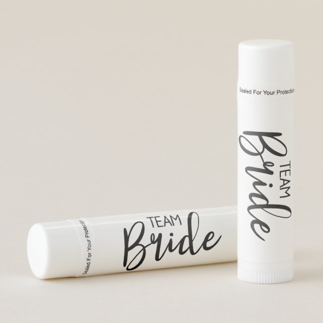 Cute team Bride word art  Lip Balm (Front)